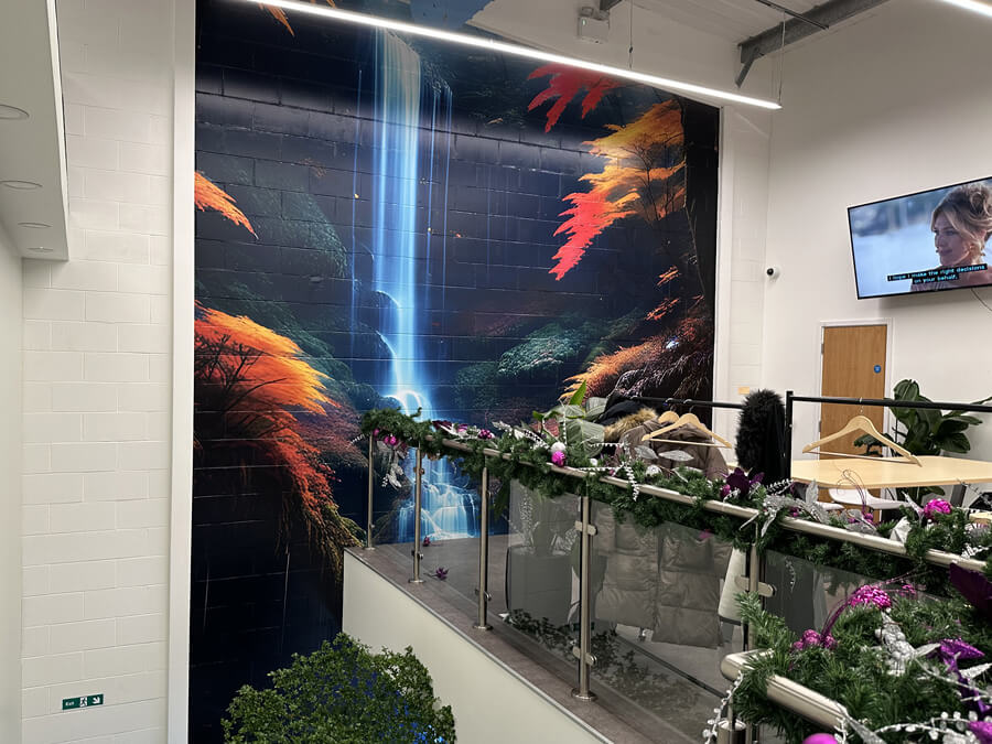 Waterfall Wall Wrap Graphics