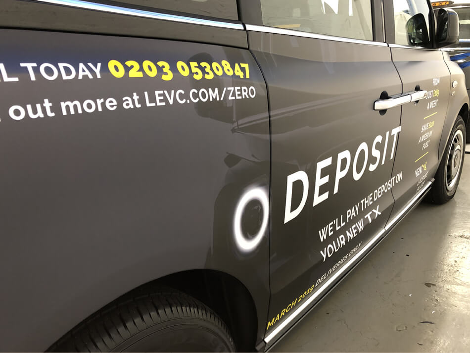 London Taxi Wraps LEVC